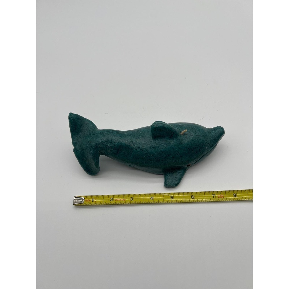 Vintage 90s Dolphin Wax Candle Nautical Whimsy Retro Ocean Marine Decor - Picture 8 of 10